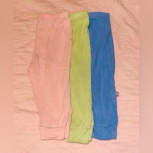 Periwinkle , crepe & pistachio kyte baby pants set